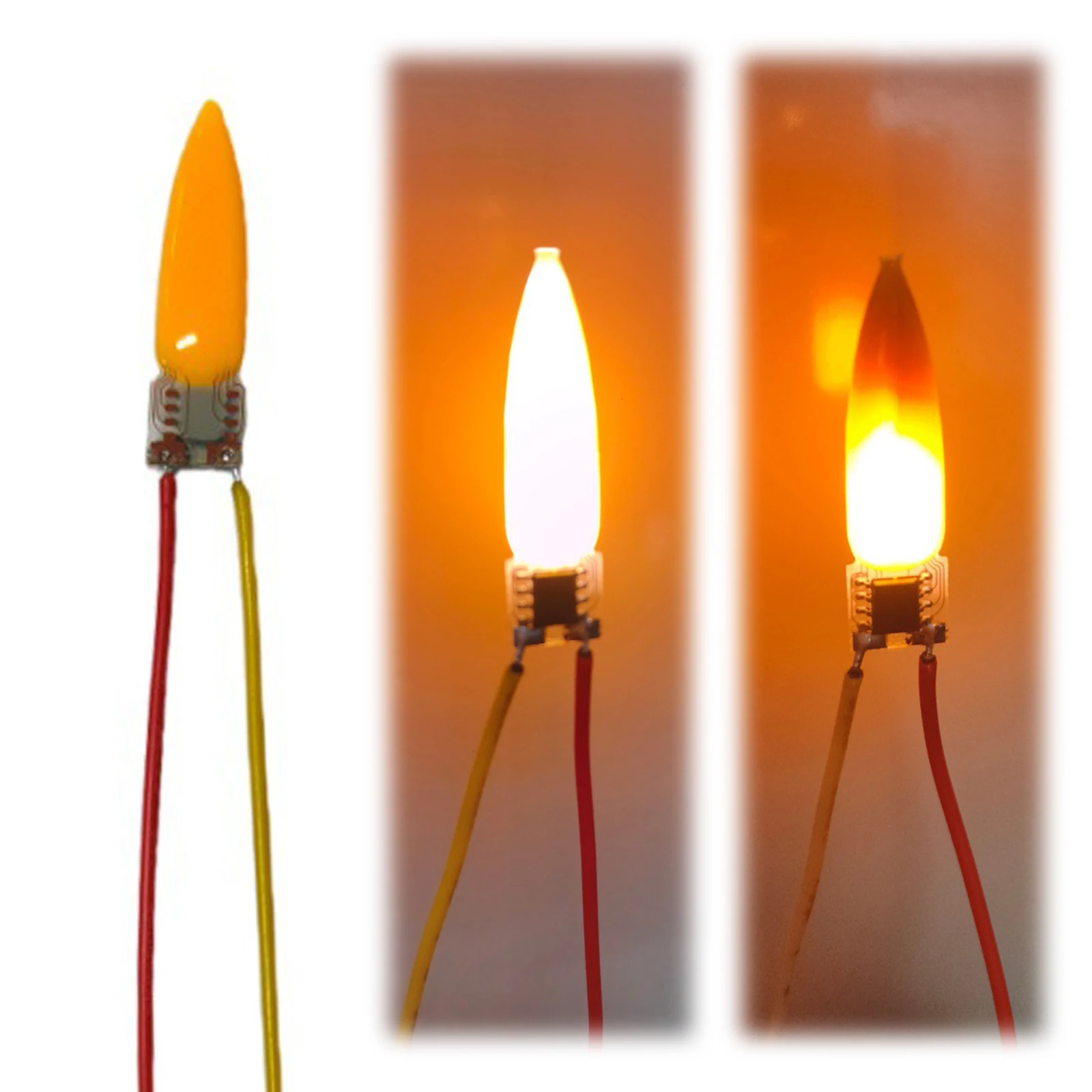 3/5/10PCS Light Bulb Accessories 2200K Diode LED Flame Effect Light Bulb Flash Candles for Christmas Party Decorations