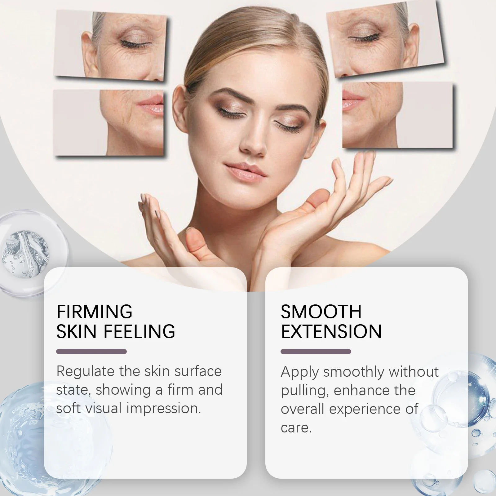 Crème Anti-âge, hydratation en profondeur, soins pour la peau du visage, Lifting du visage, estompe les ridules, acide hyaluronique, crème anti-rides