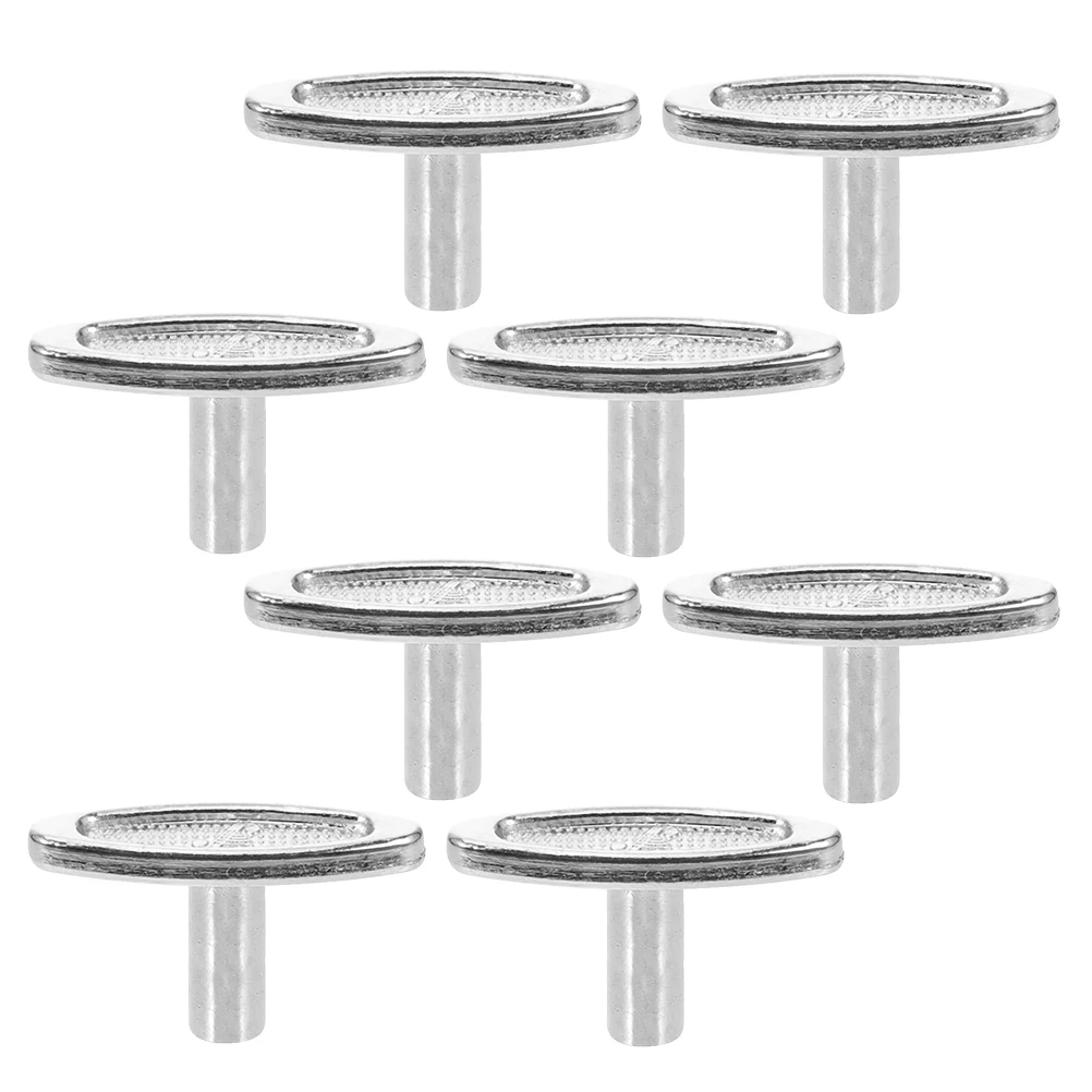 

8 Pcs Clockwork Movement Accessories Keychain Maker Kit Rings Bulk Replace Air Tag Holder Flashlight Iron