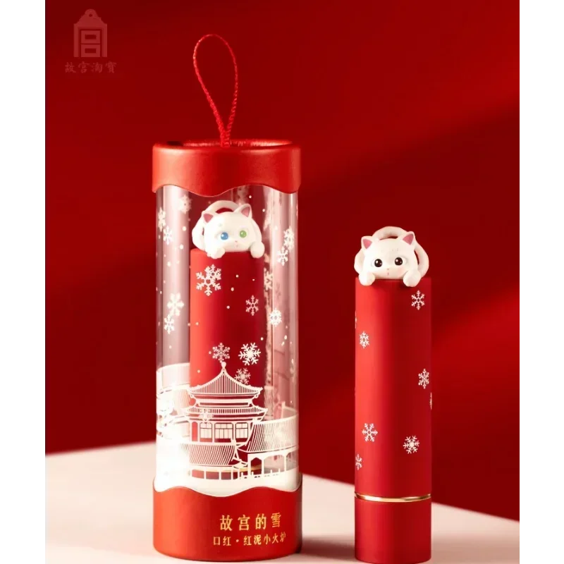 Palace Museum Makeup Snow Limited Palace Cat Lipstick Gift for Girlfriend Matte Long-lasting Waterproof Beauty Makeup Cosmetics