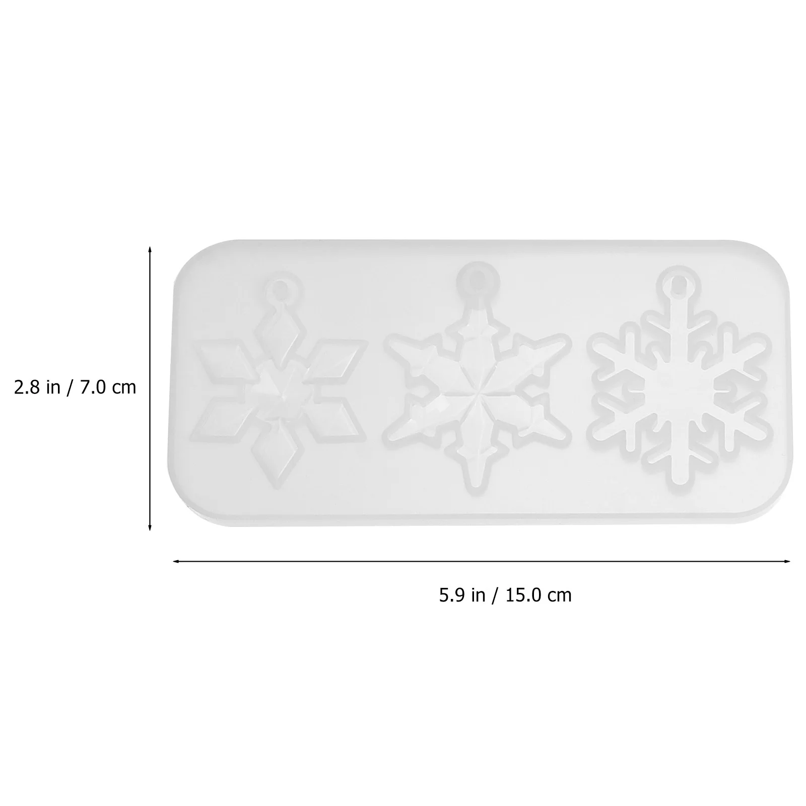 

5Pcs Christmas Resin Molds Snowflake Silicone DIY Epoxy Pendant Craft Kit for Keychains Home Holiday Decor Jewelry Mold