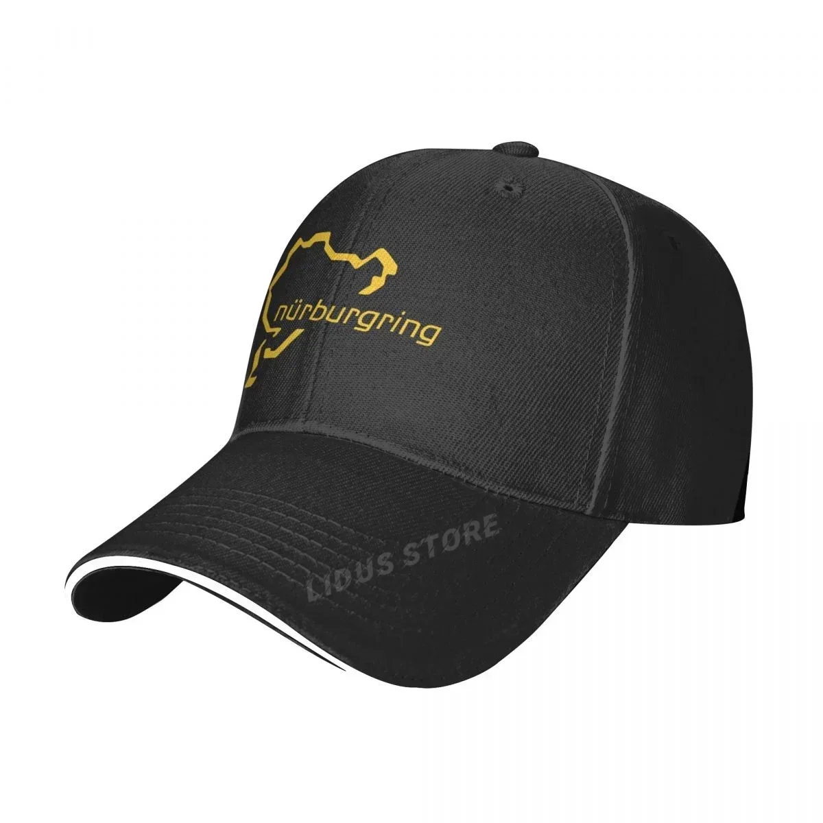 Czapki z daszkiem Nurburgring Męskie fajne Nurburgring Drift Track Hat Regulowane czapki unisex