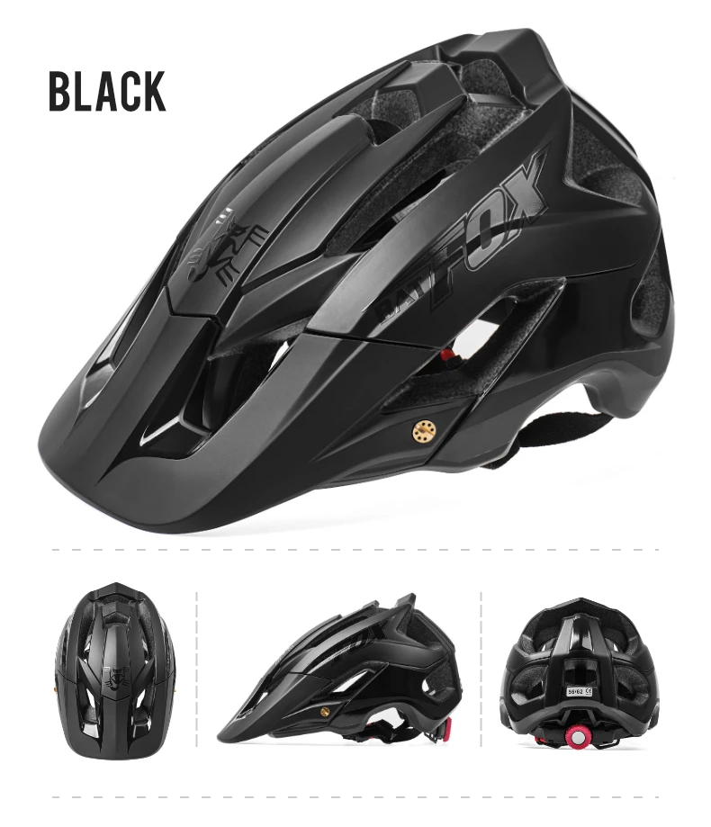 BATFOX Fahrradhelme, stoßfest, verstellbar, atmungsaktiv, für Rennrad, MTB, Fahrradhelm, für Herren und Damen, Casco Ciclismo, Sicherheits-Fahrradausrüstung – Detail 15