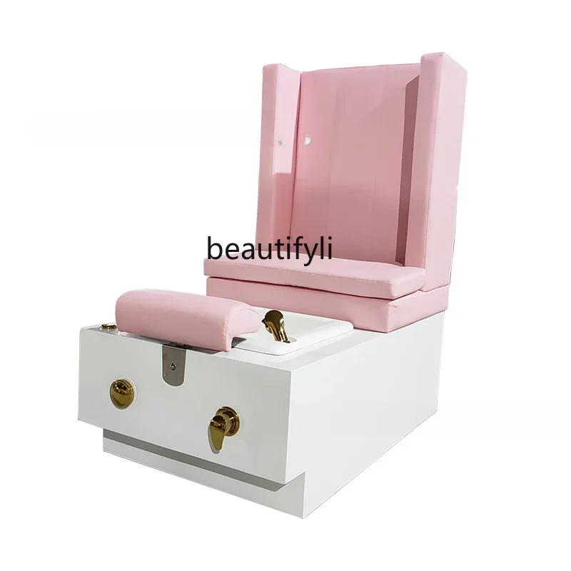 Foot Massage Couch Reclining Foot Bath Spa with Basin Foot-Washing Pedicure Chair Massage Chair Beauty Manicure