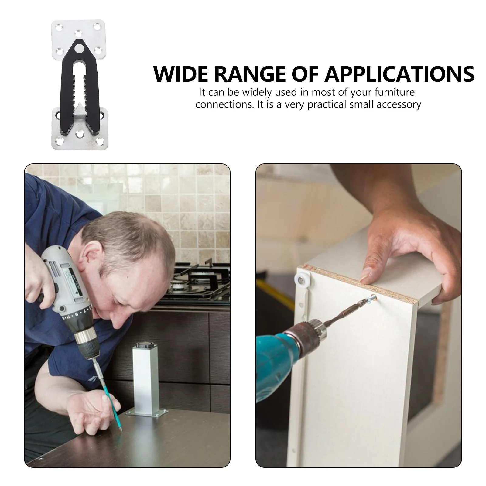 

4Pcs Sectional Sofa Connectors Furniture Joints Efficient Stability Load Effect Sectional Couch Connector