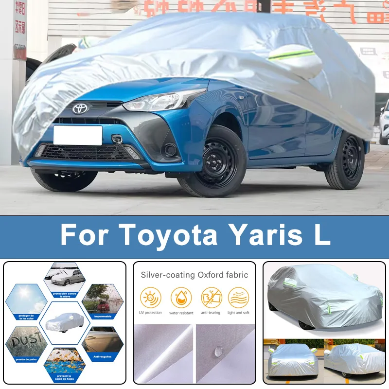 

Для Toyota Yaris L уличный защитный полный автомобильный чехол снежный чехол солнцезащитный козырек водостойкий пылезащитный внешние автомобильные аксессуары