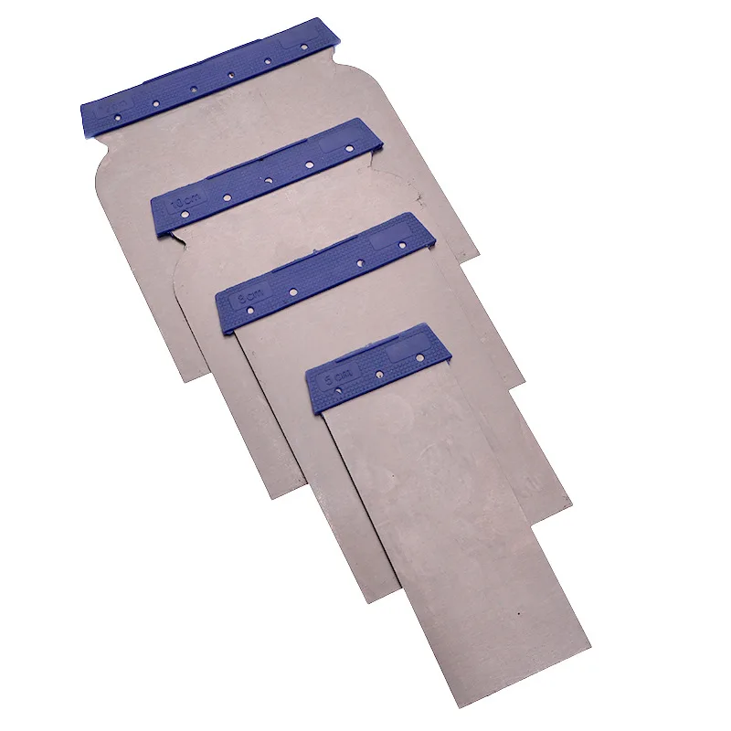 4‑Piece Putty Knife Set, Scraper Spackle Knives, Professional Paint Drywall Repair Hand Tools for Home Wall Plaster Work