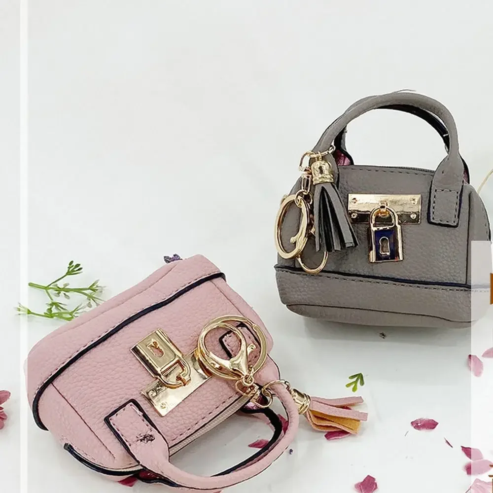 

Portable With KeyChain Key Bag Simple PU Leather Coin Purse Wallet Multifunction Gift Mini Storage Pouch