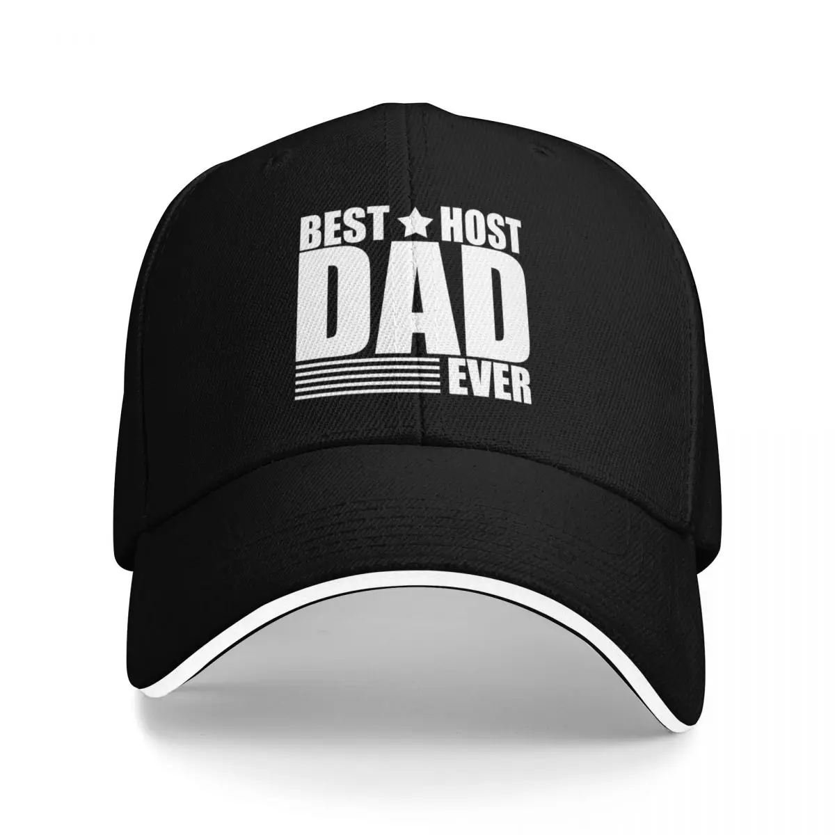 

Best Host Dad Ever proud profession funny joke job Baseball Cap Custom Cap Winter hat Hip Hop Mens Caps Women's