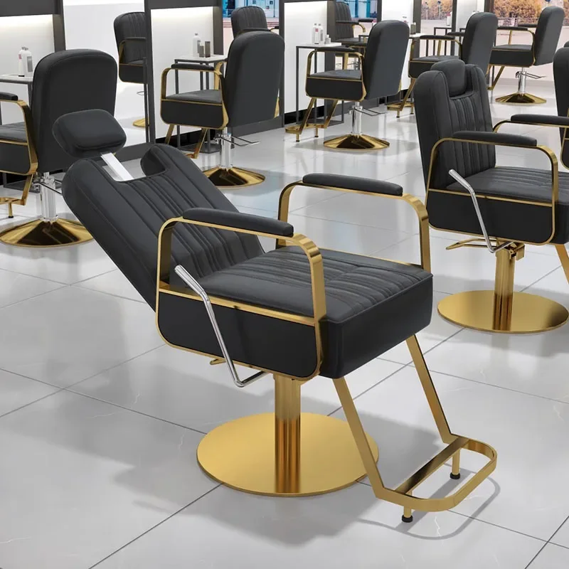 

Reclining Swivel Barber Chair Swivel Hairdresser Furniture Barber Hair Salon Makeup Chairs Stylist Barbershop Silla De Barbero