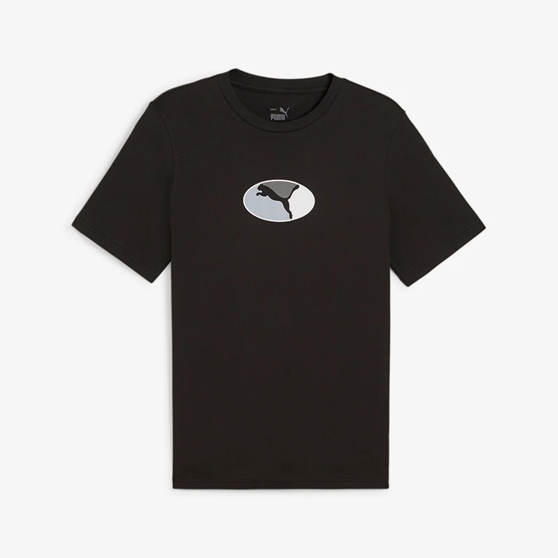 

Puma genuine 2024 new men's casual printed round neck sports short sleeved shirt 630859-01