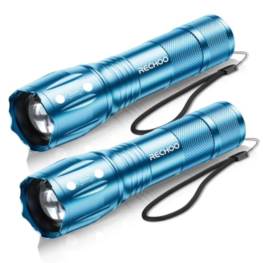 LED Flashlight, Tactical Flashlights High Lumens with 3 Modes, Pocket Small Flash Light, Waterproof Zoomable Flashlights for Ho