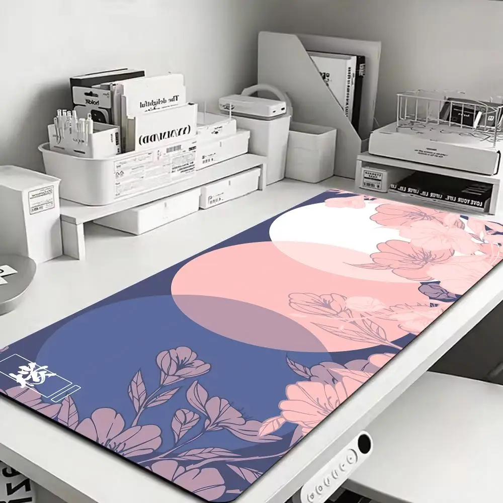 Cherry blossom design Mouse Pad Large XXL flash-sale Gaming monitor Rubber Lock mouse Desk carpet Mat Computer Gamer work office