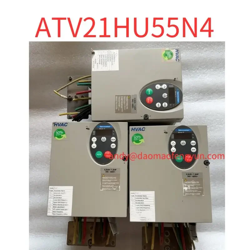 Second-hand Frequency converter ATV21HU55N4 5.5Kw test OK