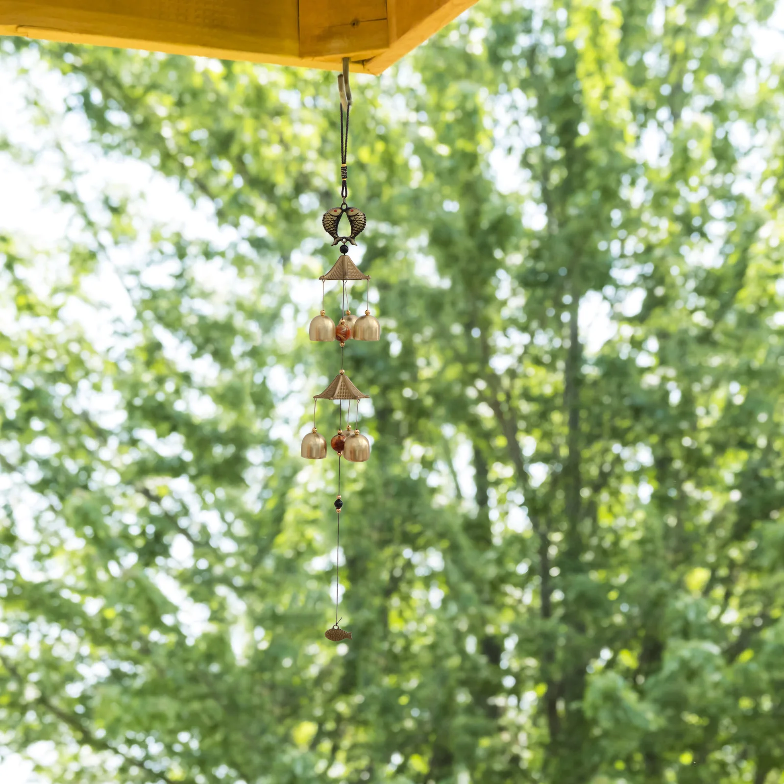 

Wind Chime Ornament Vintage Pendant Delicate Antirust Wind-bell Iron Feng Shui Auspicious