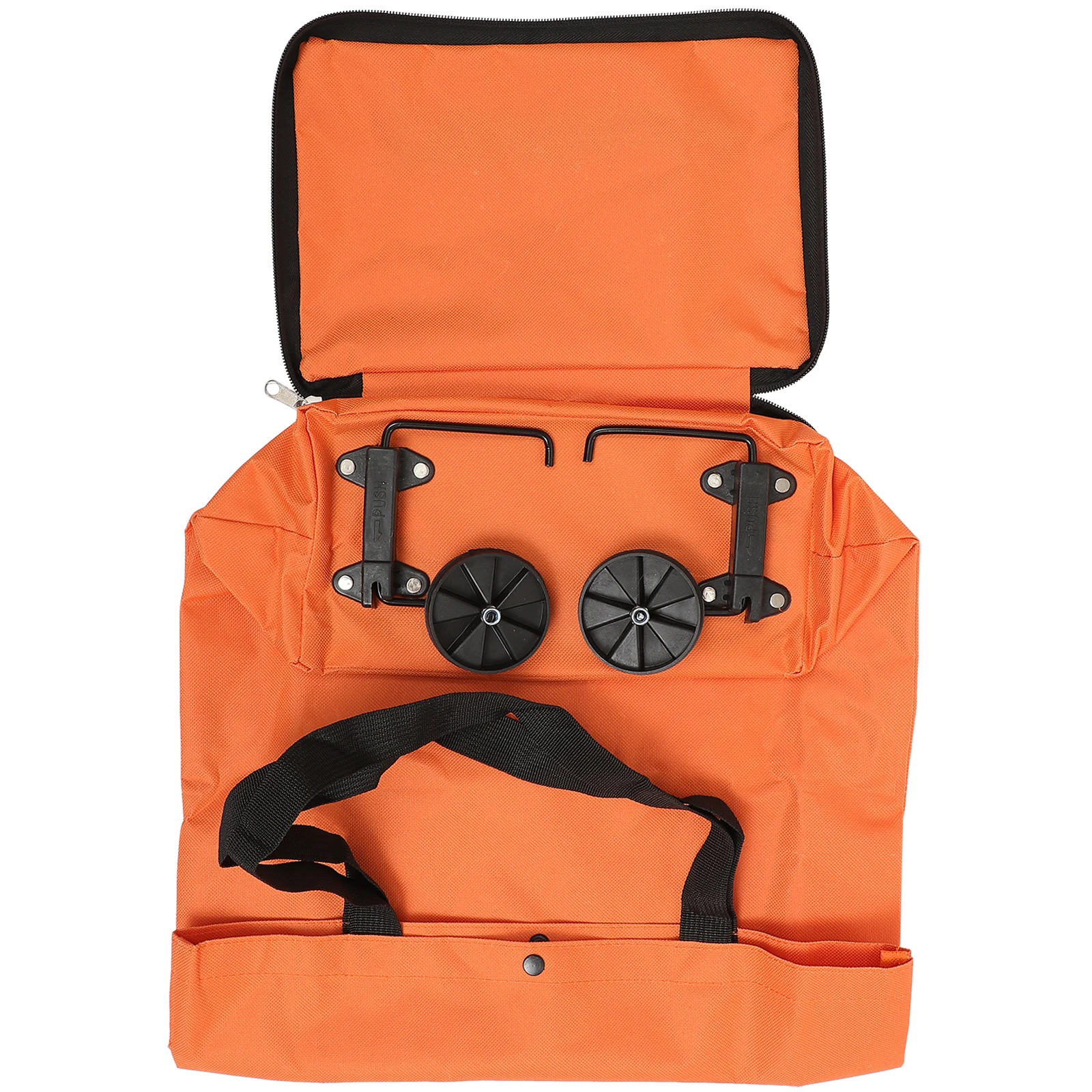 

Collapsible Trolley Bag Large Capacity Grocery Shopping Storage Foldable Reusable Wheel Pouch Cart Travel Picnic Laundry School