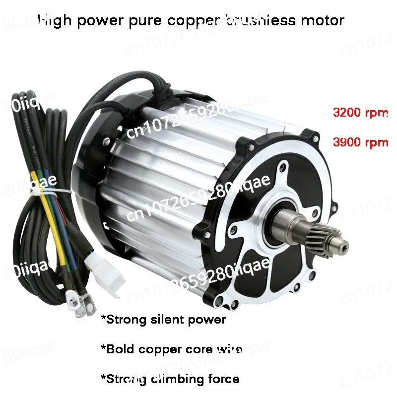 High Speed Motor Brushless Differential Motor 48v 60v 72v 1500w 1800w Brushless Dc Motor Electric Tricycl Mini Car Engine