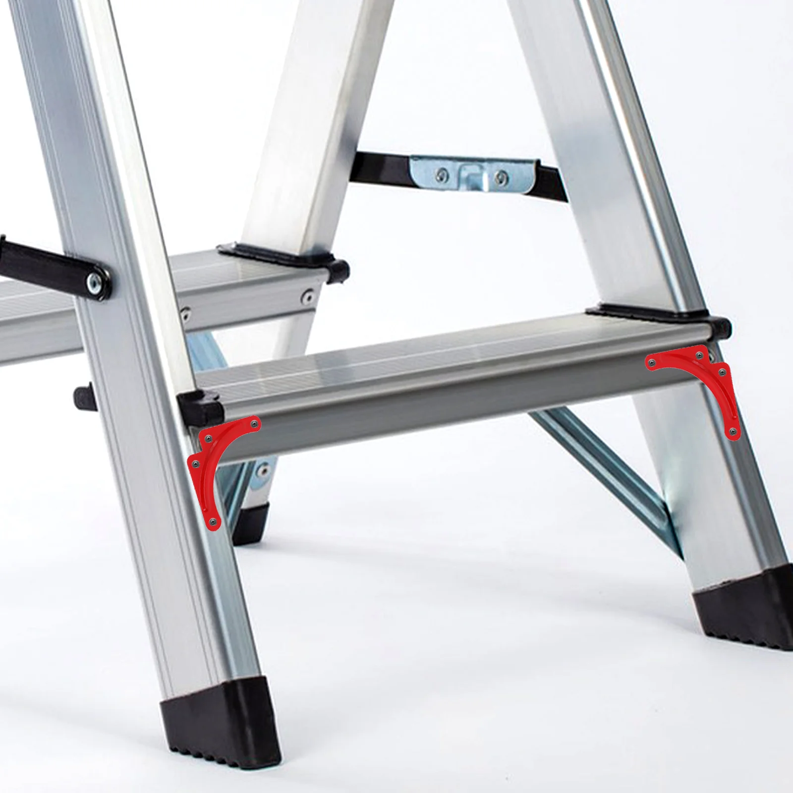 

10pcs Reinforcement Attic Ladder Corner Step Ladder Corner Brace Bracket Folding Step Parts Sturdy Thickened Red Easy Storage