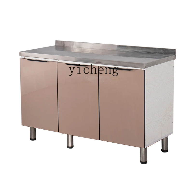 

ZK Kitchen Cabinet Simple Assembly Stove Cabinet Economical Stainless Steel Household Sink Cabinet