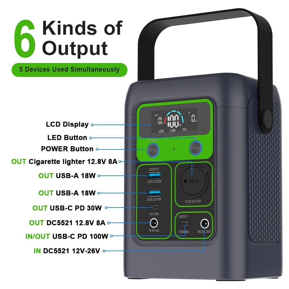 Solar Generator Portable Competitive Price LiFePO4 Solar Generator For RV Travel With 45W Solar Panel
