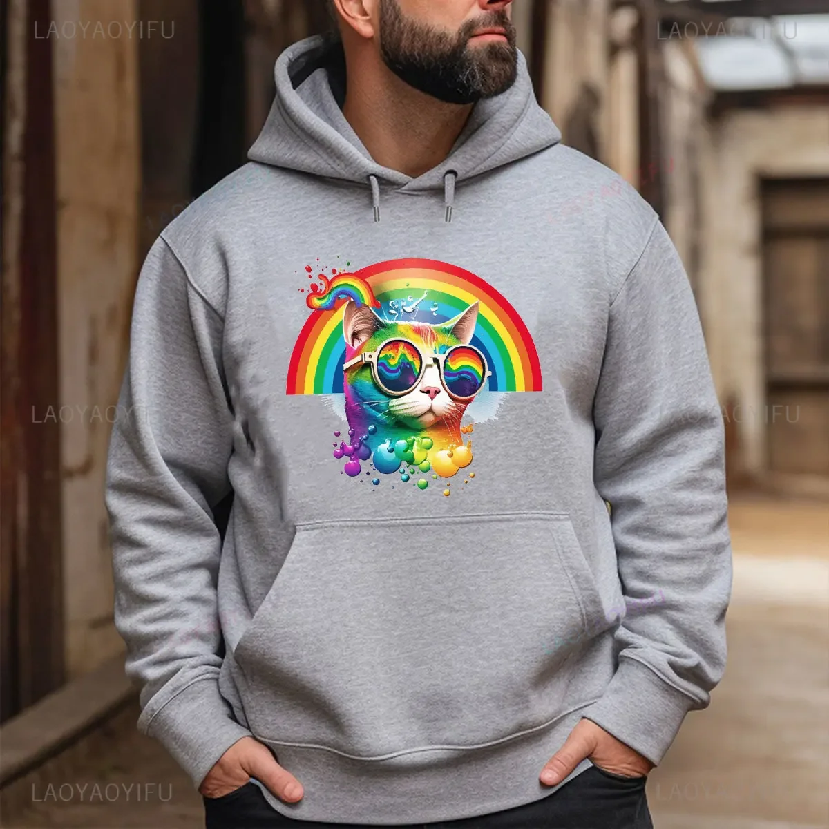 

ЛГБТ-гей-веселка с фруктовым флагом, альтернативная мужская одежда, топы, хлопковая футболка с круглым вырезом, универсальная футболка с принтом для социального клуба