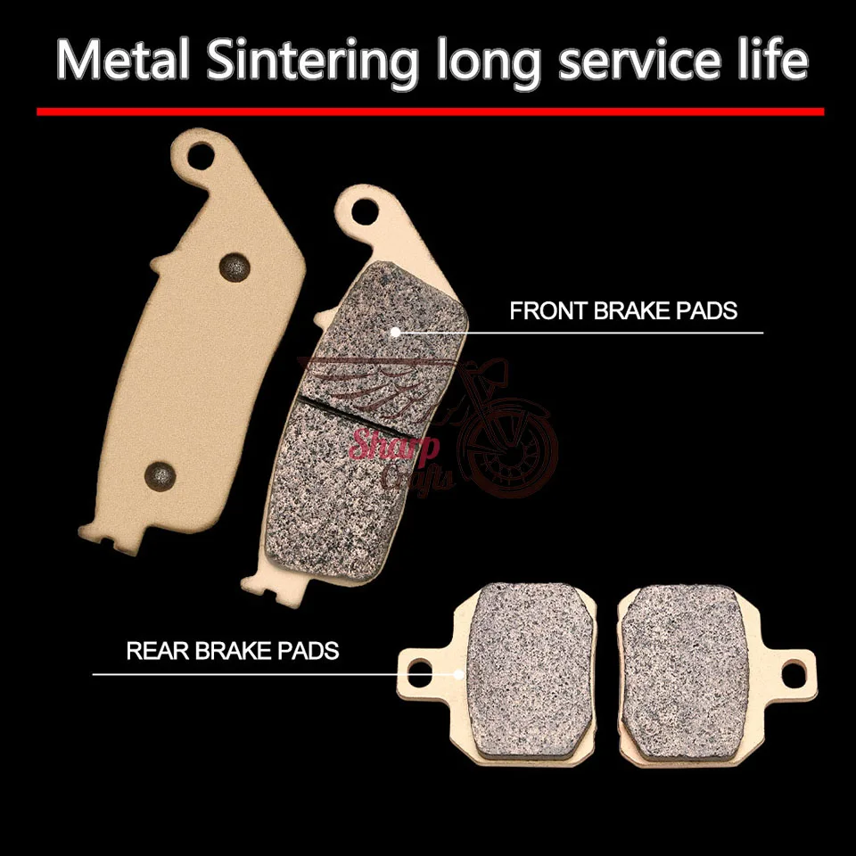 Motorcycle Accessories Metal sintering Front Rear Brake Pads Disc For Yamaha VP125 X-City 2008-2015 YP125R XMAX Sport 2010-2016