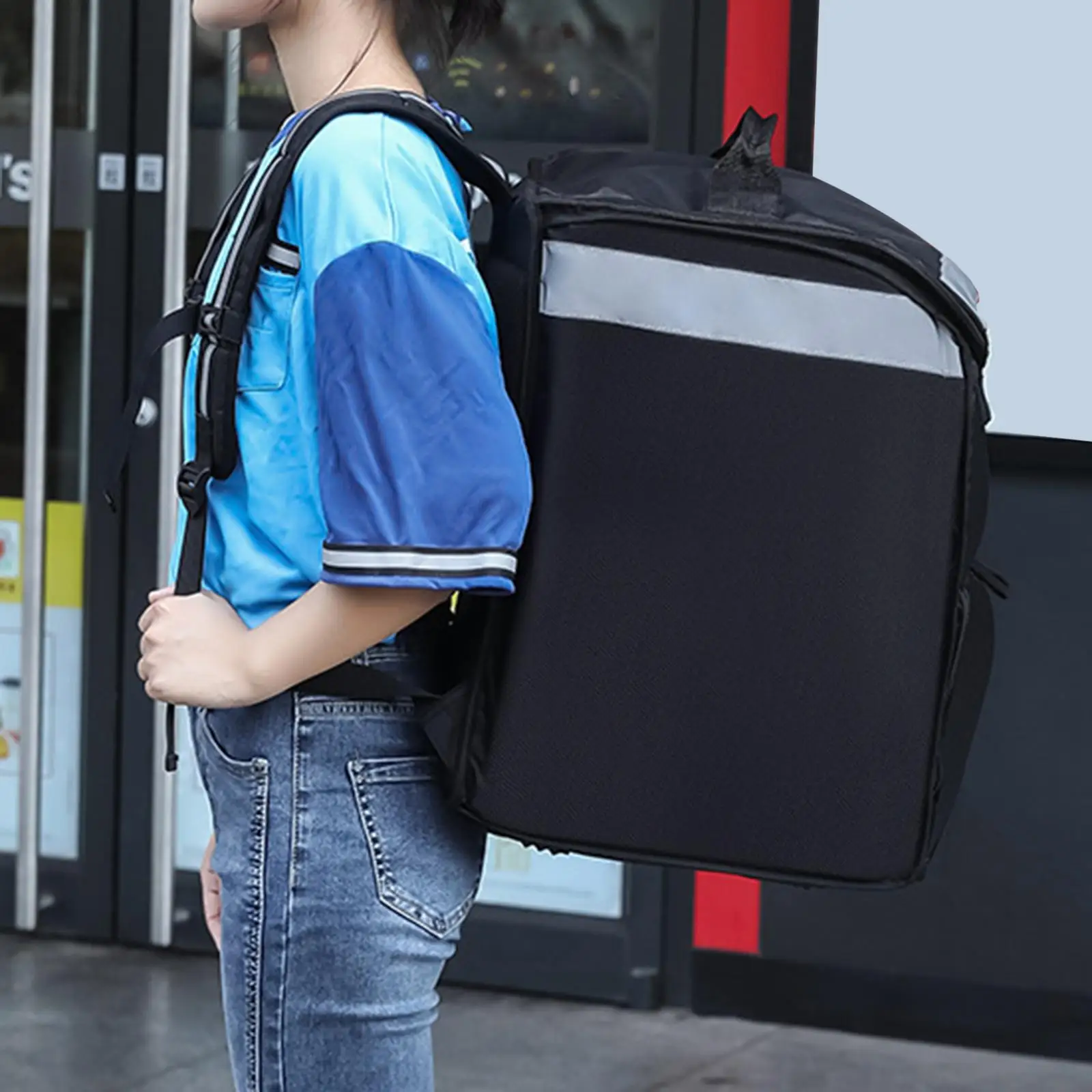 Food Delivery Backpack Thermal Food Bag Reusable Cooler Bag for Festivals