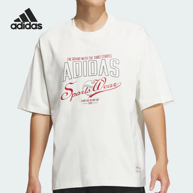 

Adidas New Men's Casual Breathable Crew Neck Sports Short-sleeved T-shirt JN9472