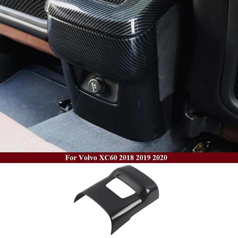 Cubierta embellecedora de cuenco para puerta Interior de coche, pegatina de mango de carbono, decoración de estilo, piezas de accesorios para automóvil para Volvo XC60 2022-2018