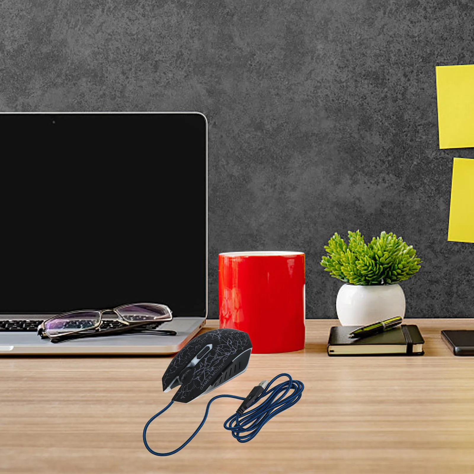 

Rgb Light Up Gaming Mouse 6 Button Optical Usb Mouse Anti-Skid Roller Self-Lighting Design For Pc Laptop Desktop