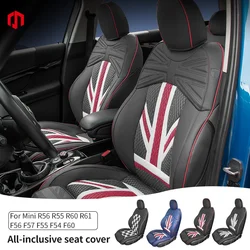 Car Seat Covers For Mini Cooper R56 R55 R60 F56 F54 F60 Clubman Countryman PU Leather Car Accessories Vehicle Seat Protector
