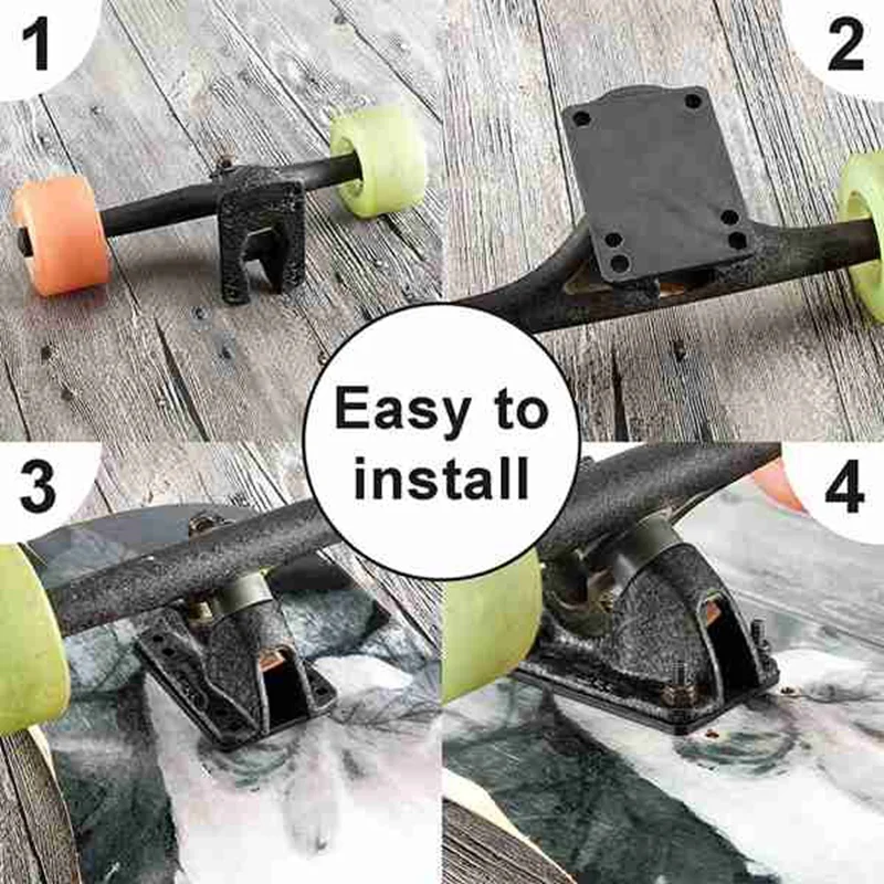 Skate Riser Shock Pads, Longboard Rise Shock Pads, Soft Shockpads, 3mm, 20 pcs