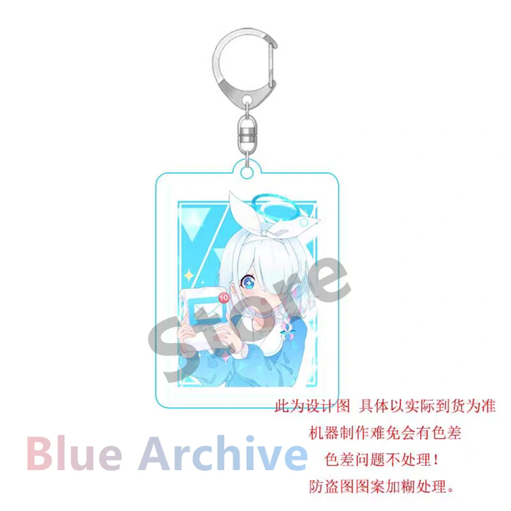 Anime Blue Archive KeyChain for Men Kuromi Serika Izayoi Nonomi Pendant Key Ring Acrylic Car Key Chain Keyring Party Gift 6cm