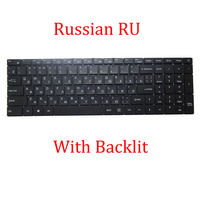 Laptop Backlit Keyboard For IPASON SmartBook P2 United States US Russian RU Black / Pink Keyboard New