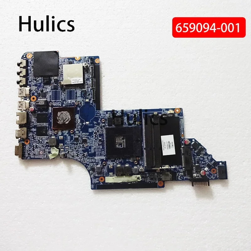 

Hulics б/у 659094 Основная плата -001 для HP Pavilion DV7 DV7-6000, материнская плата для ноутбука HM65 HD6490, видеокарта