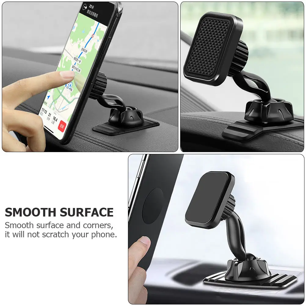 Magnetic Car Mount Phone Stand Compact Professional Universal Phone Holder Fixing Best Viewing Angle for Driving