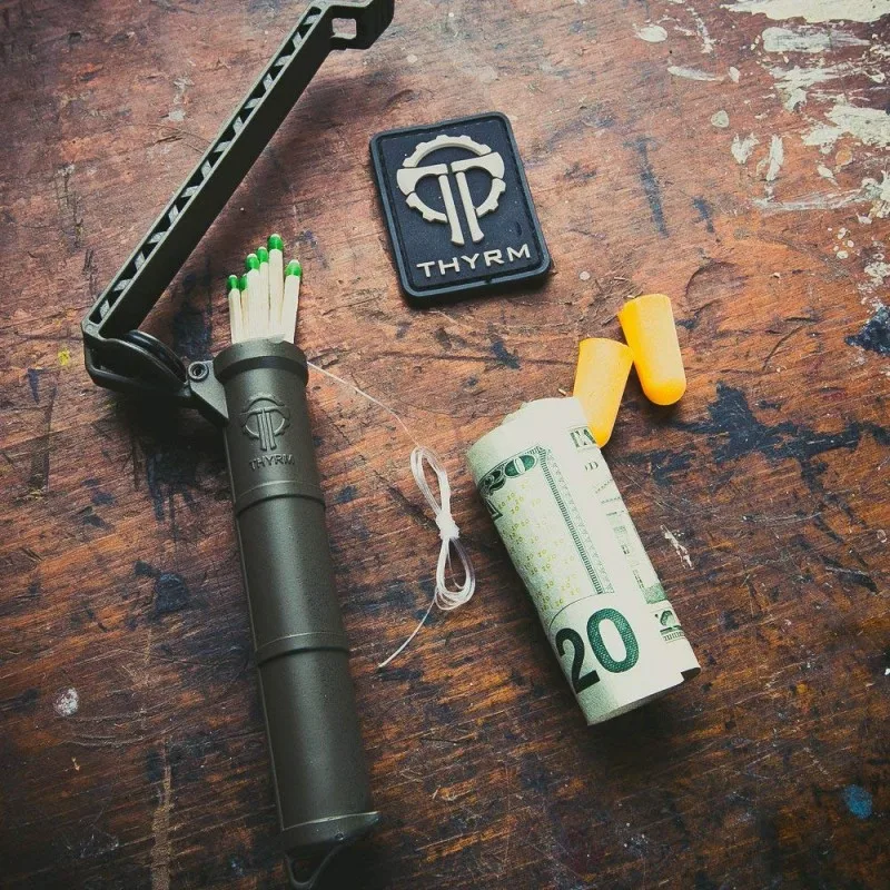 THYRM CellVault Waterproof Storage Tank, Battery Box, Needle and Thread Box, Outdoor Survival