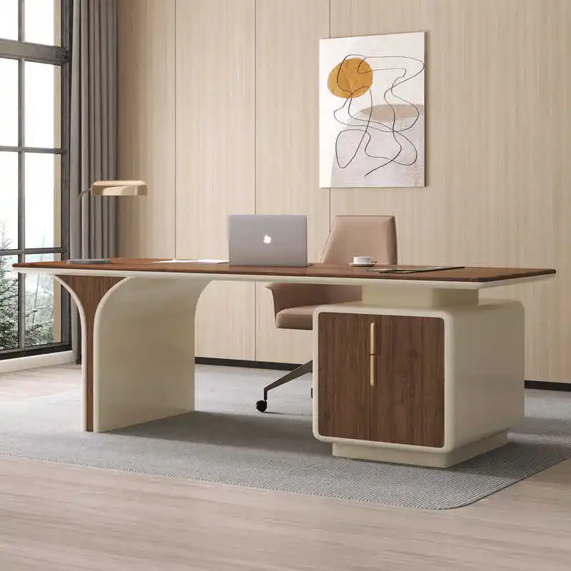 Bureau de ferme de luxe moderne de directeur d'avocat de forme de I haut de gamme sur mesure
