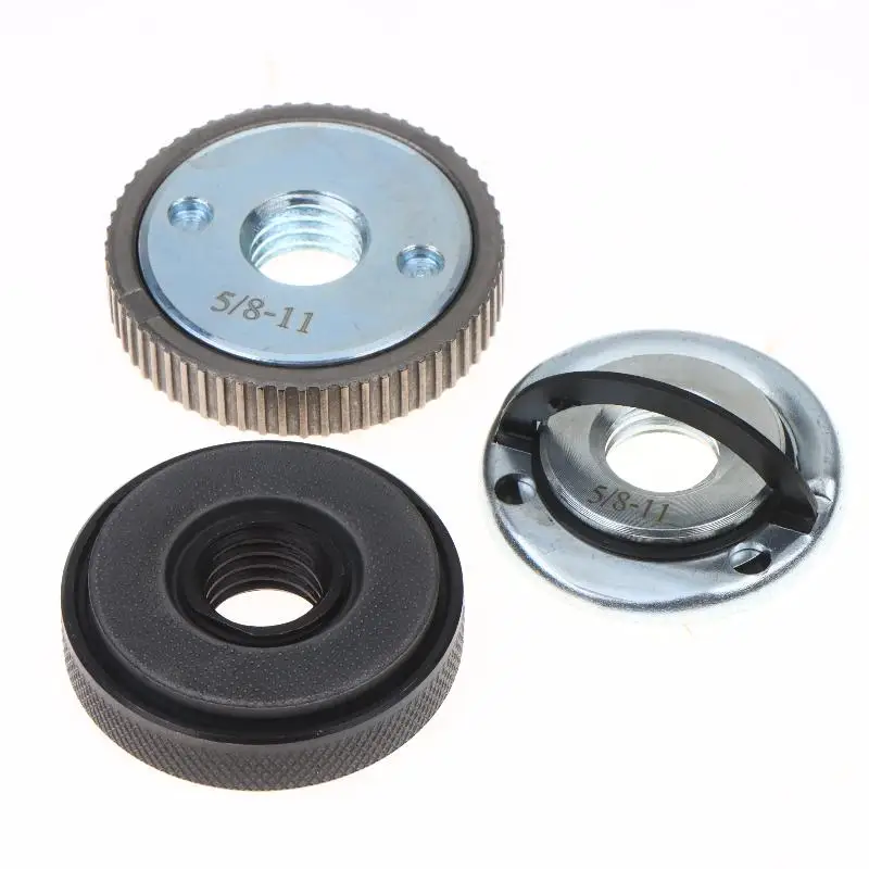 Quick Release Thread Angle Grinder Self-Locking Pressing Plate M10 M14 5/8-11 Platen Power Chuck Clamping Flange Nut Tools Parts