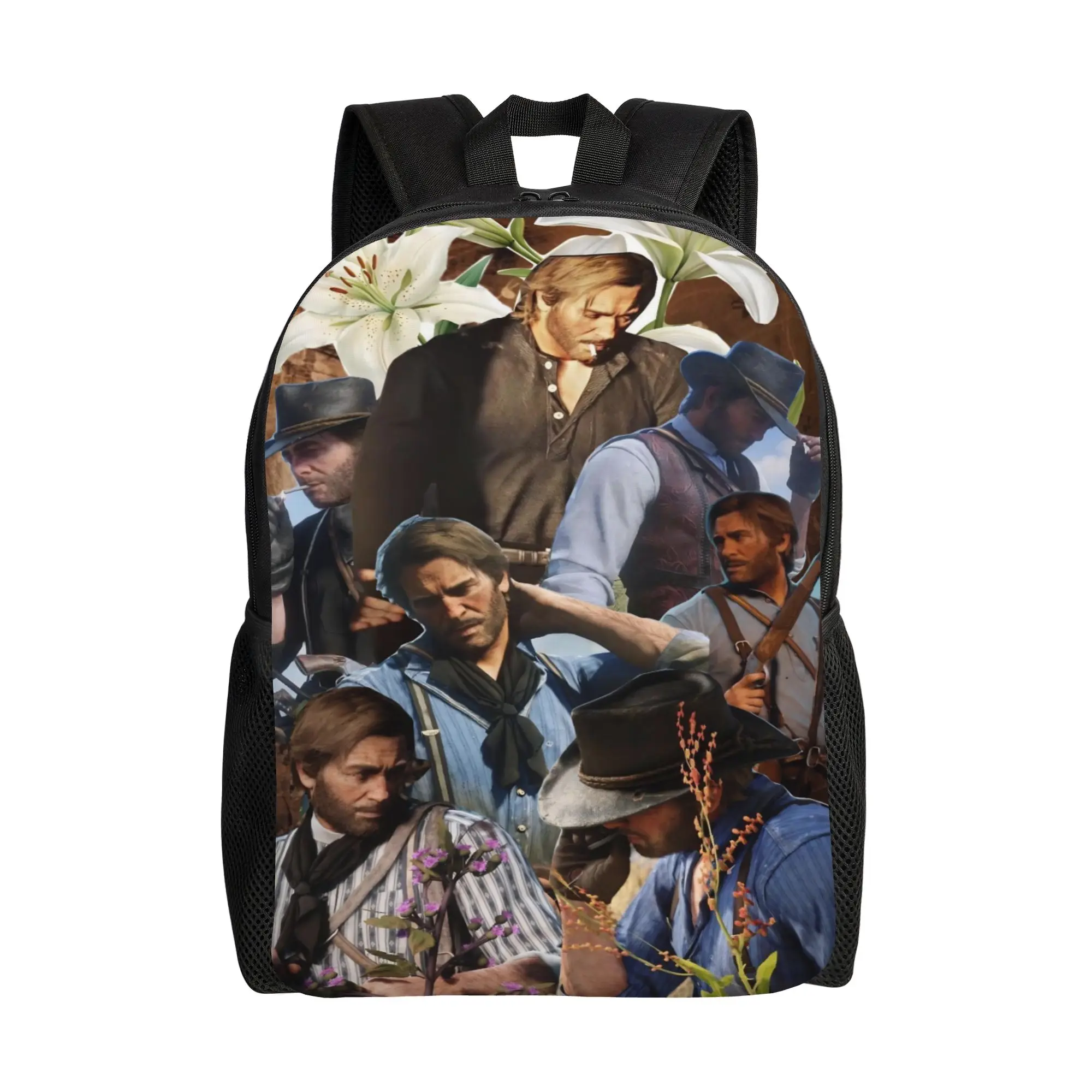 Red Dead Redemptions Backpack for Men Women Cool Student Work Daypack John Jack Arthur Laptop Shoulder Bag Outdoor