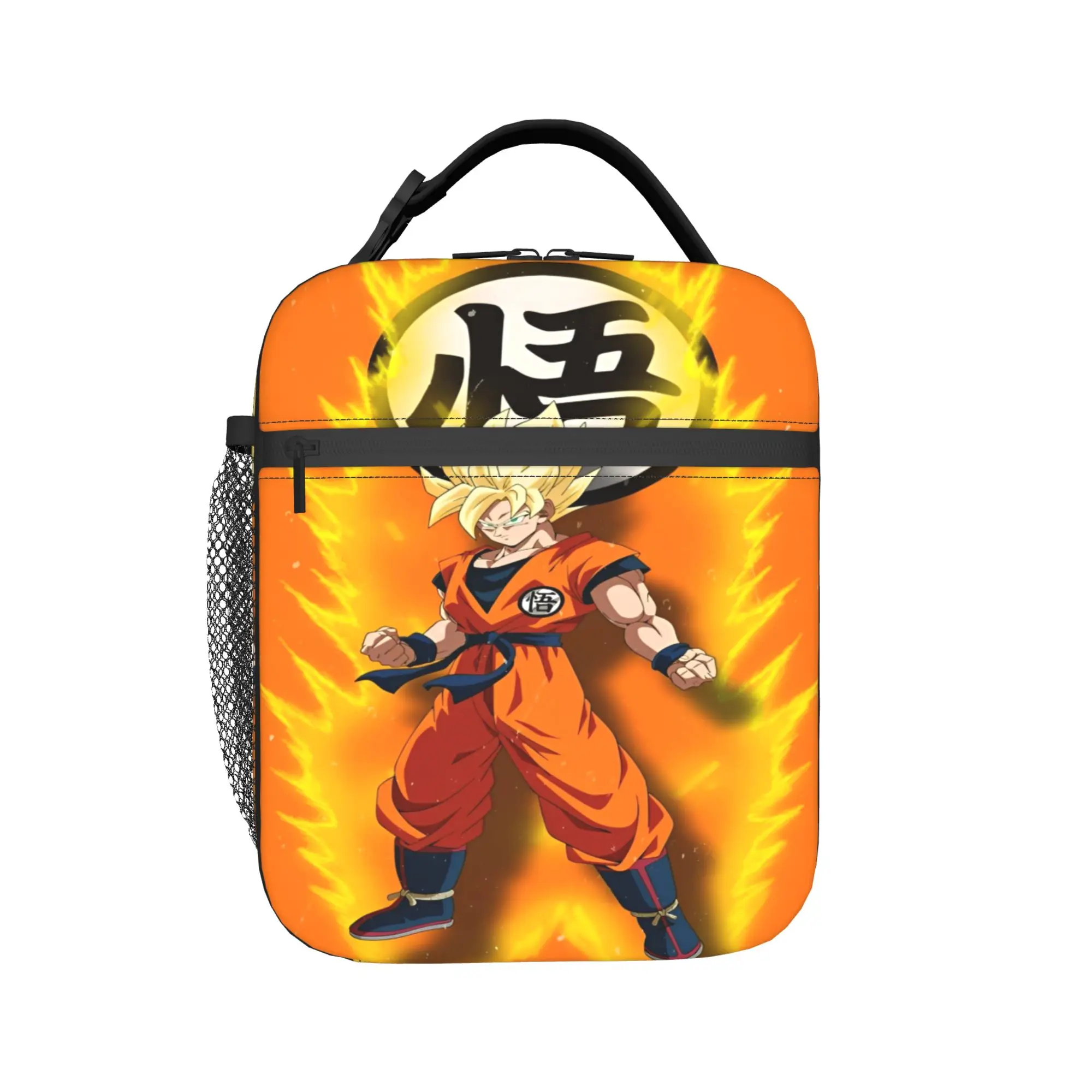 

D-Dragon-Ball-L DragonBalls Insulated Lunch Bags for Men Women Storage Food Box Reusable Cooler Thermal Lunch Boxes For Picnic