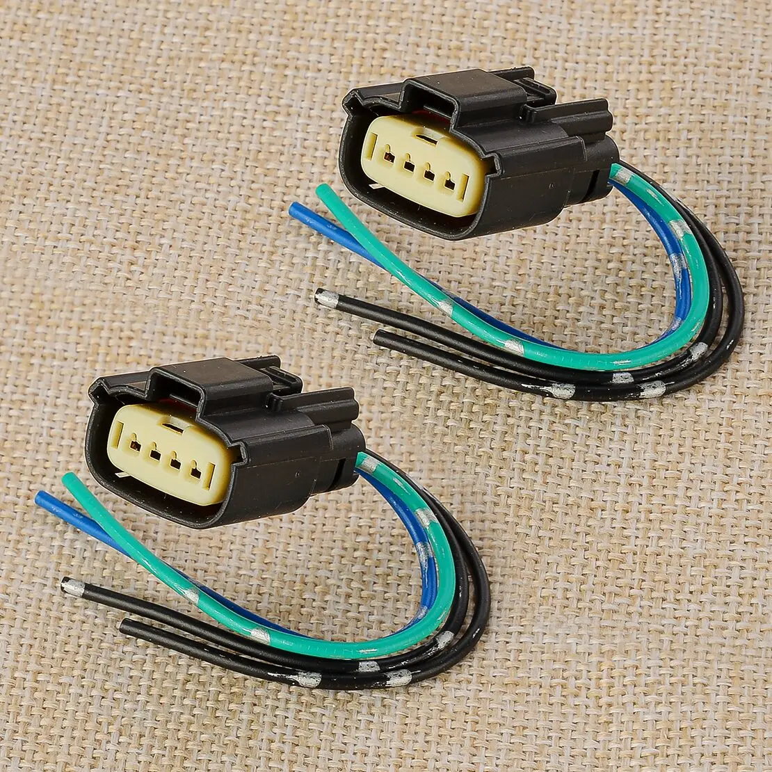 

33471-0469 2 шт. 4-сторонний разъем противотуманной фары, пластиковый жгут, подходит для Ford F-150 F150 2021 2022 2023