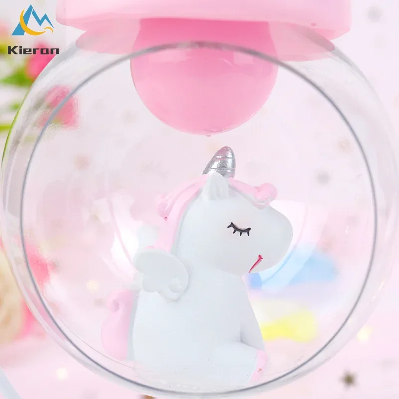 Unicorn Moon LED Night Light Children Toy Anime Decor Christmas Gift Room Decor Craft Resin Floor Lamp Cartoon Baby Nursery Lamp