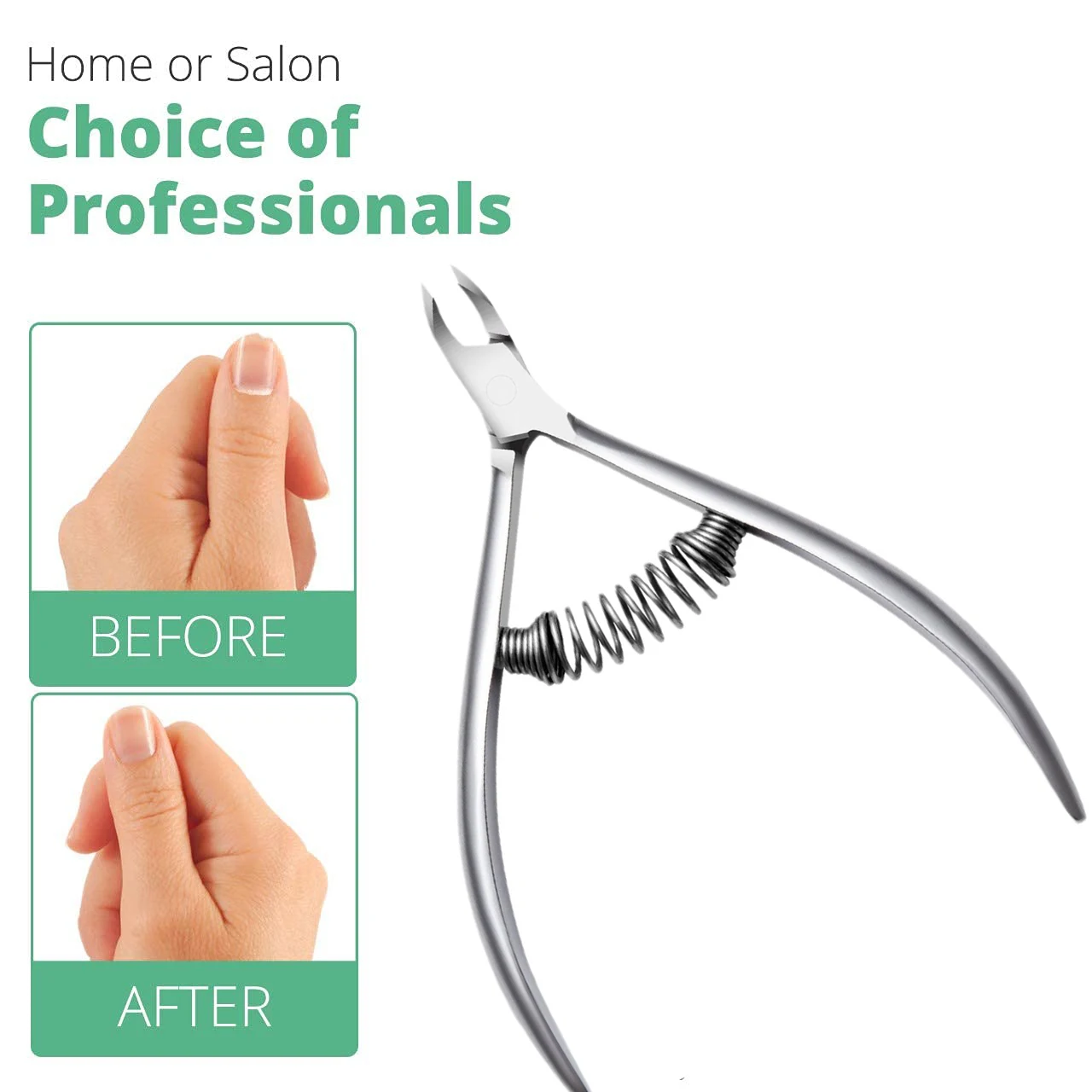 스테인레스 스틸 손톱깎이 세트, 전문 매니큐어 및 페디큐어 키트, 큐티클 가위, 니퍼 및 트리머 포함