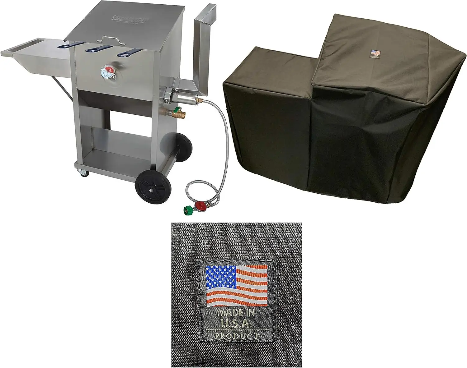 Polyester Cover 5009 Full Length Custom Protection Made for 9 Gallon Deep Fryer Protection from The Elements Made