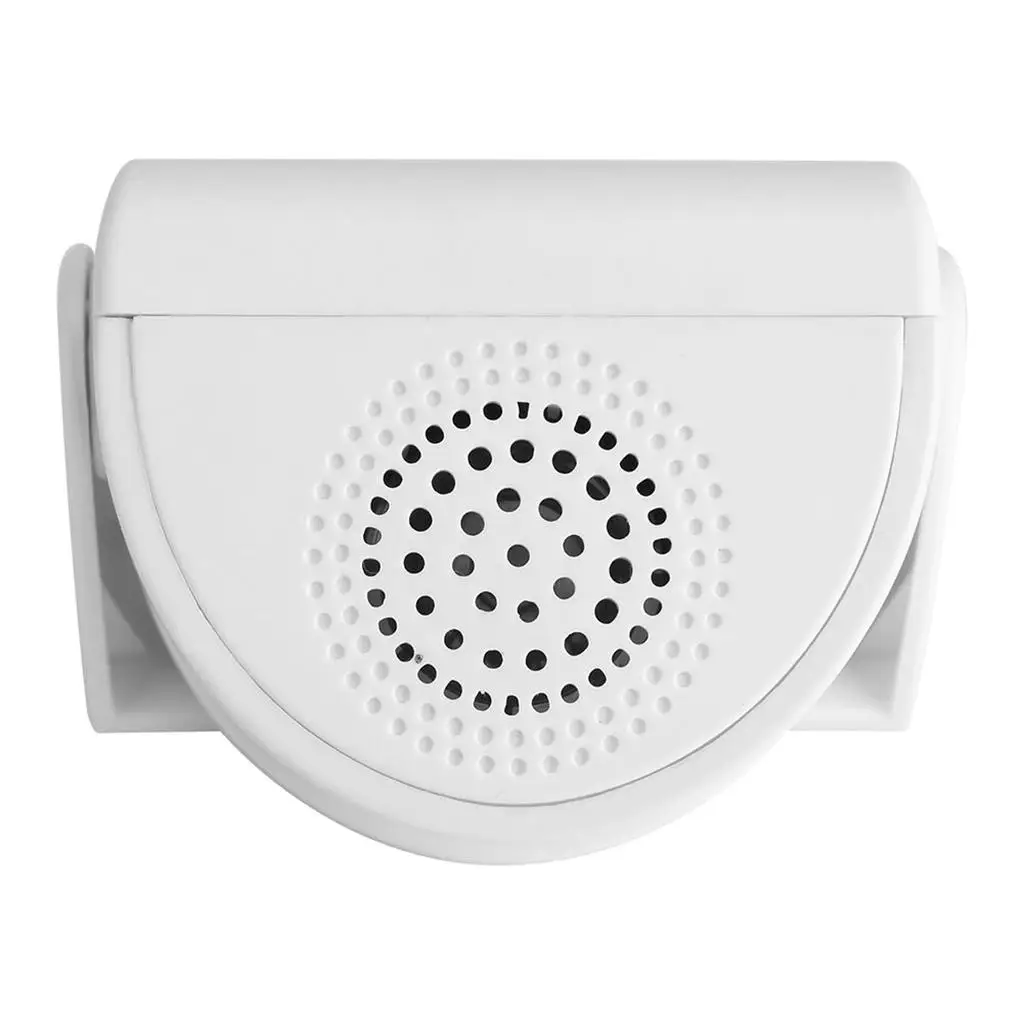 1x nova campainha da porta sem fio alarme de boas-vindas sensor de movimento campainha branca