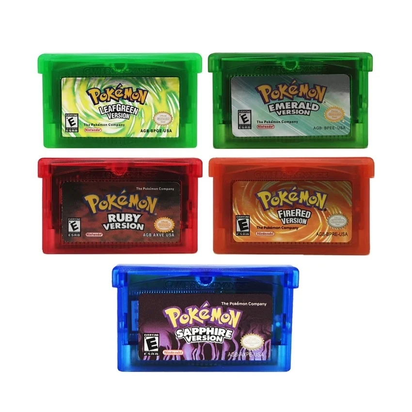 Pokemon GBA Cartridge GBA Game Console 32-bit Video Console Emerald Rogue Sovereign of the Skies  Theta Emerald The Last Dance