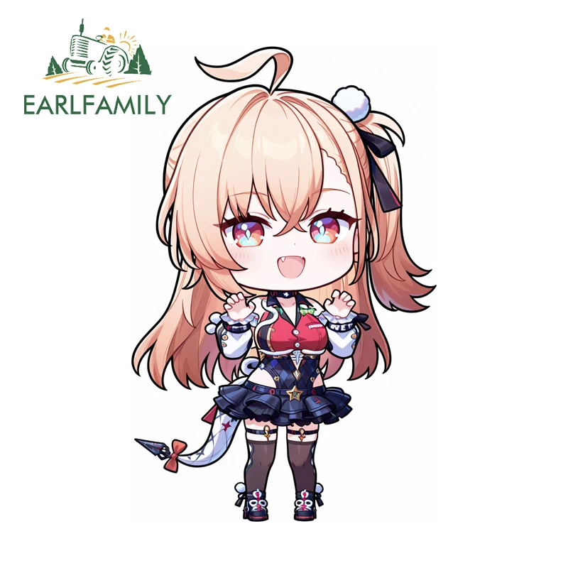 EARLFAMILY Chibi Cissia Personalized Stickers Car Bumper Window Sticker Bumper Tumbler Decal Motorcycle Vinyl Material Decor