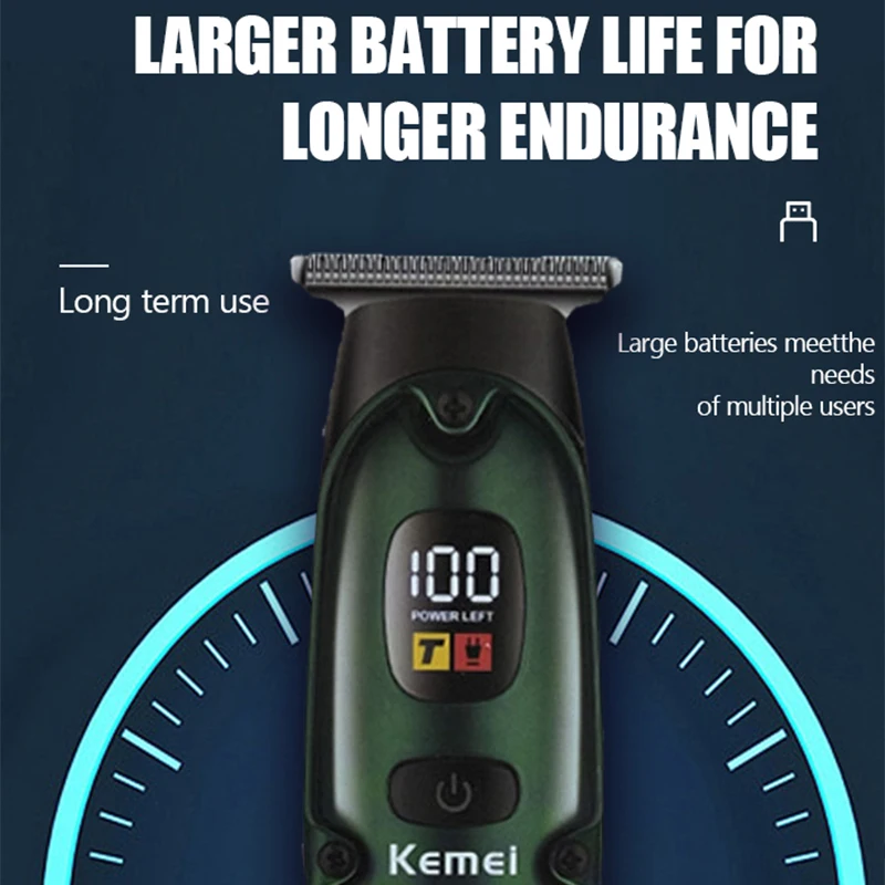 مقص شعر كهربائي لاسلكي للرجال ، مقص حلاق محترف ، مقص قص ، ضوضاء منخفضة ، قابل لإعادة الشحن ،