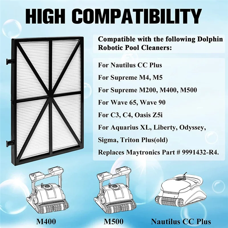 

ABJO-Pool Cleaner Climbing Rings For Dolphin Maytronics M200/M400 M500 Replace Part 6101611-R4 Pool Filter Part 9991432R4 Easy T